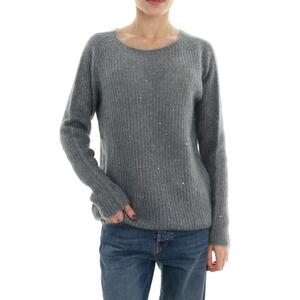 MAGLIA PAILLETTES GRIGIO